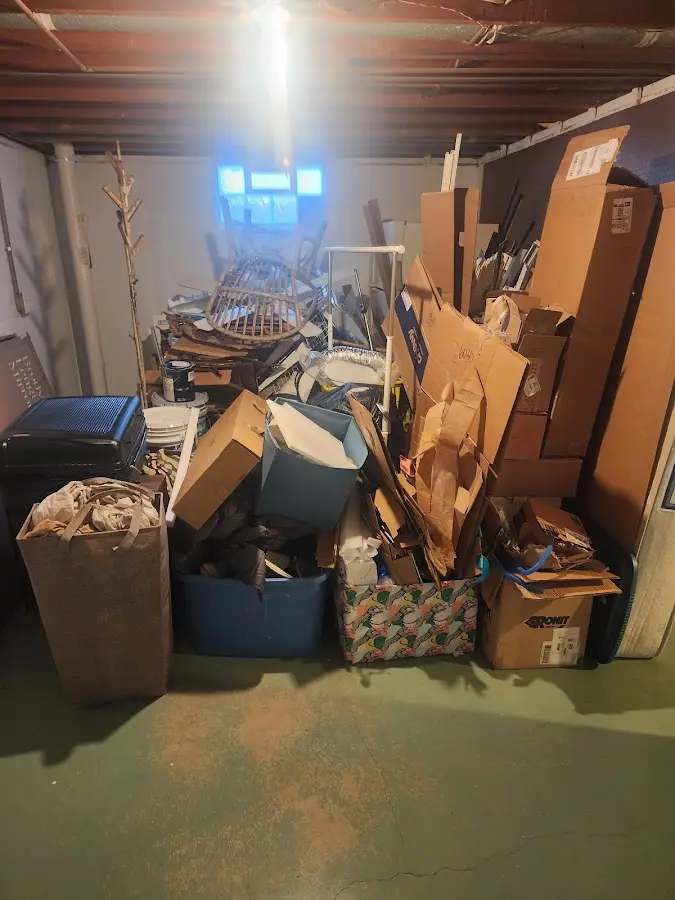 Roll-off dumpster container at job site for 20 Yard Dumpster Rental in Oroville East